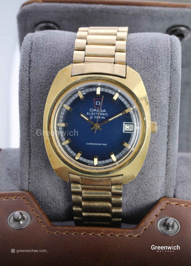 Omega 38 Blue Steel Gold plated